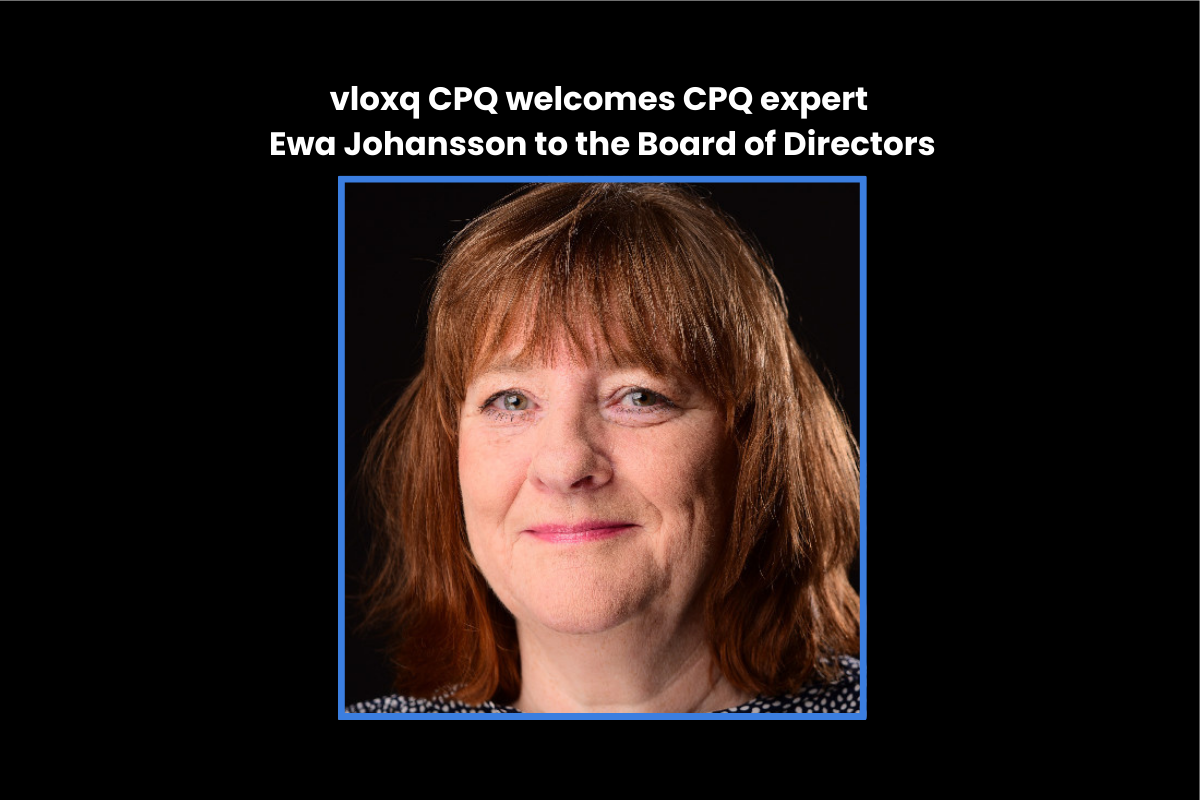 vloxq stärker sin internationella satsning, välkomnar CPQ-experten Ewa Johansson till styrelsen