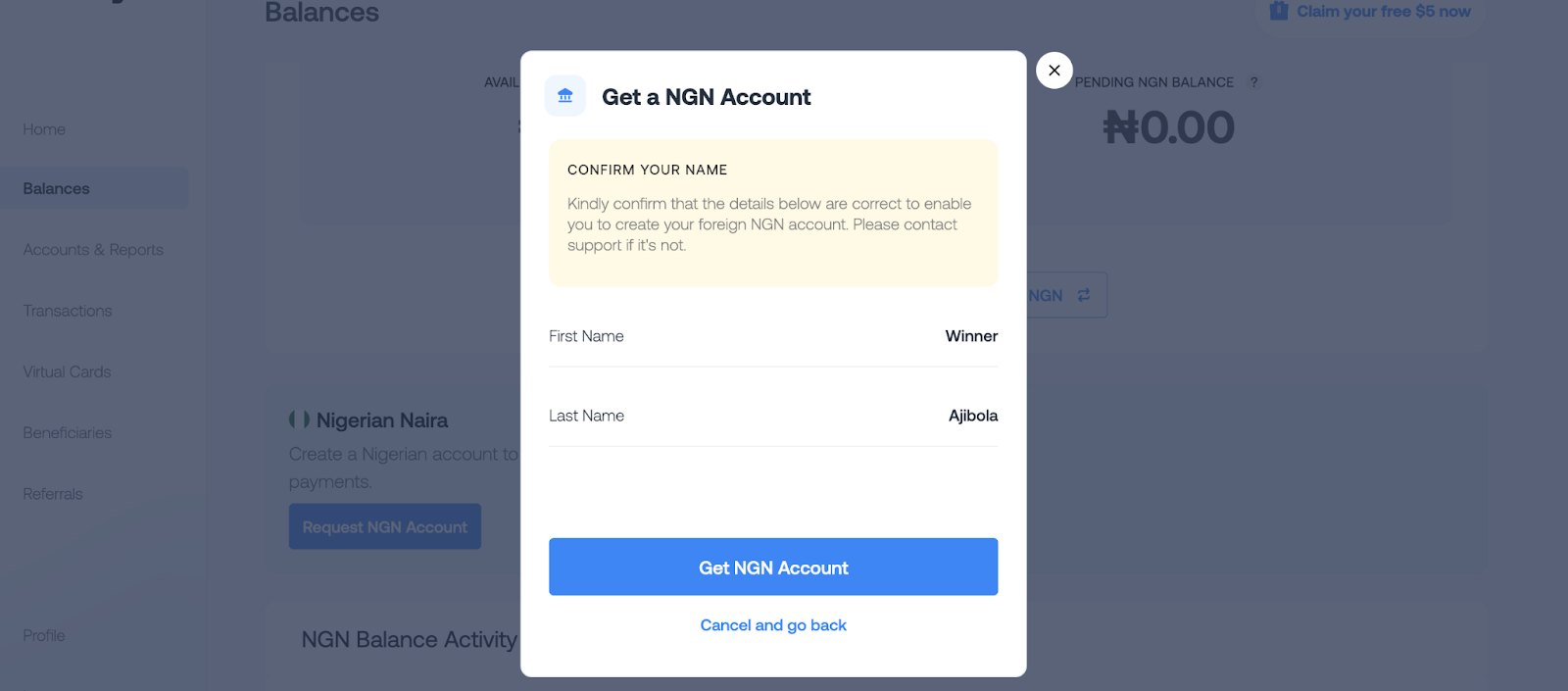 get-NGN-account
