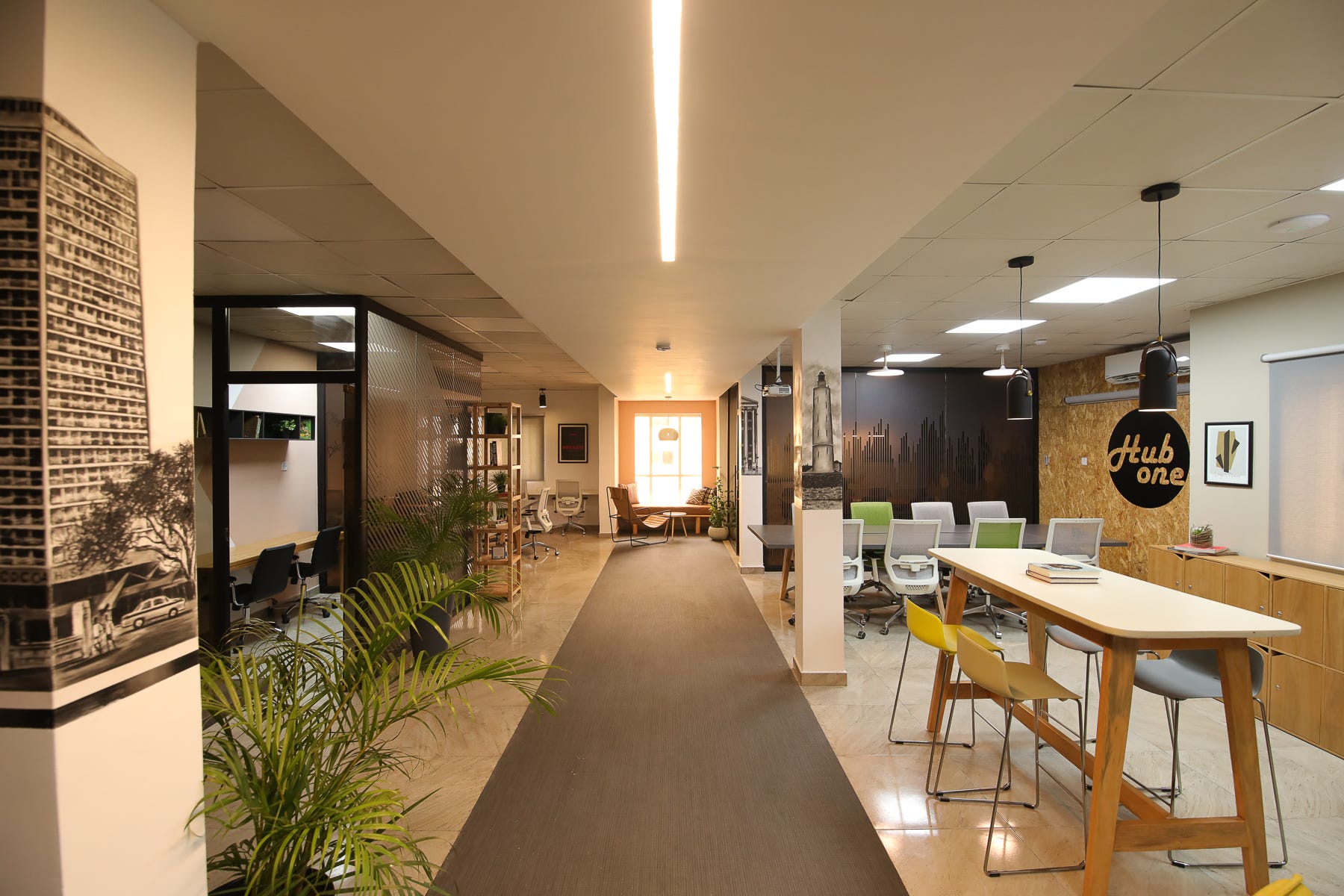 HubOne coworking space in Lagos