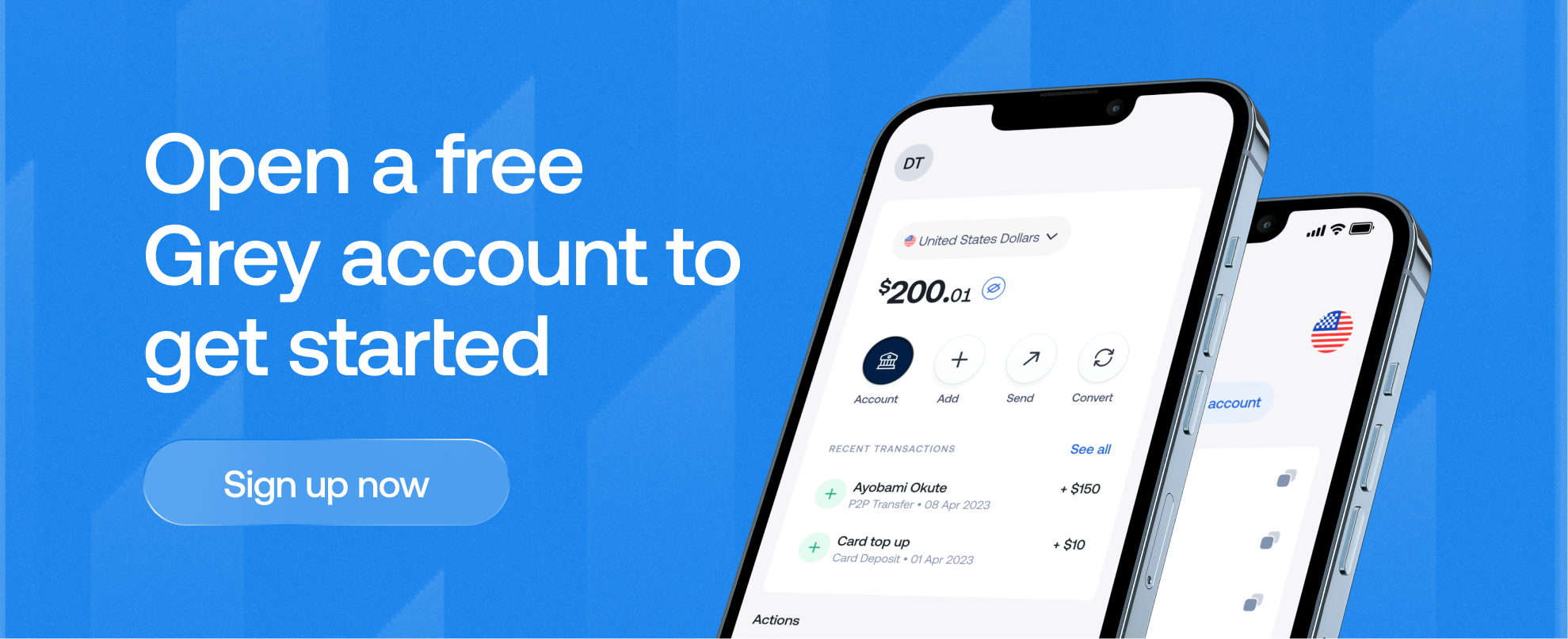 Get a free UK, EU and US bank account with Grey