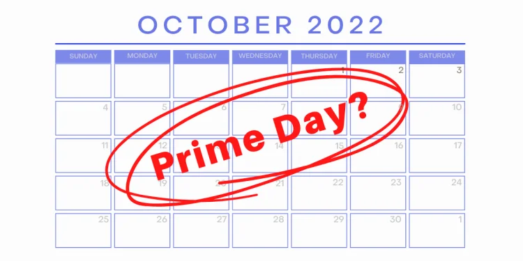 calendar with mockup of potential Prime Day date