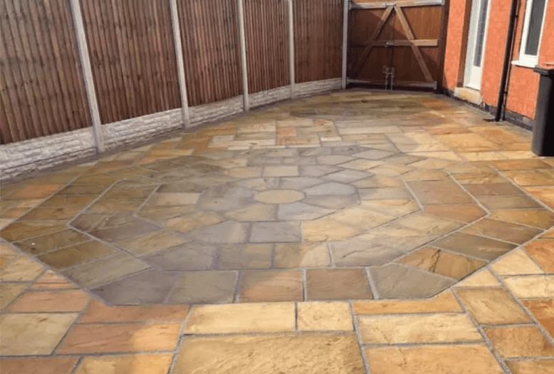 Patio after cleaning