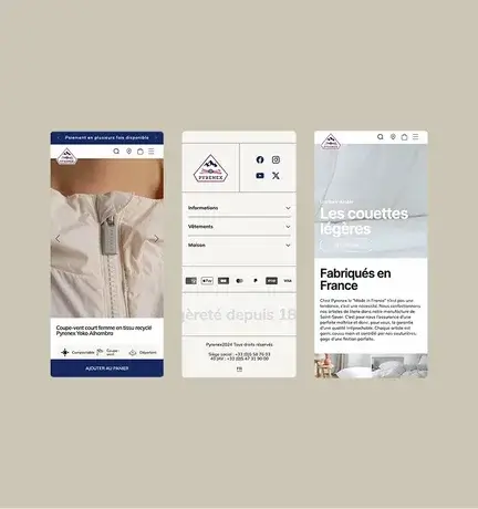 Pyrenex sous Shopify