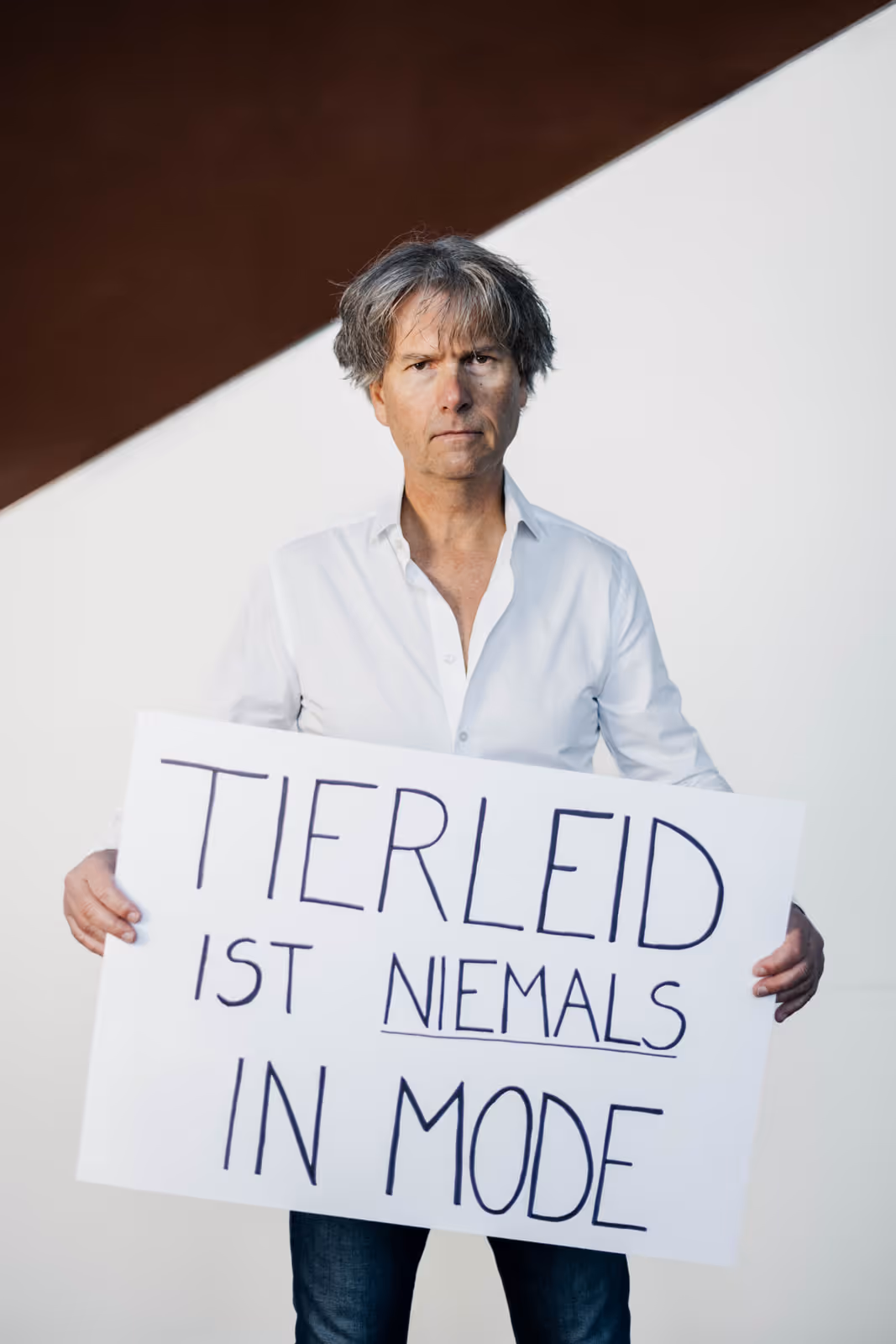 Peter Kasal bei der Aktion Südtirol Pelzfrei 2024