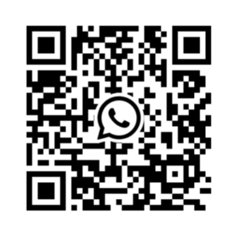 QR code with a WhatsApp logo in the center.