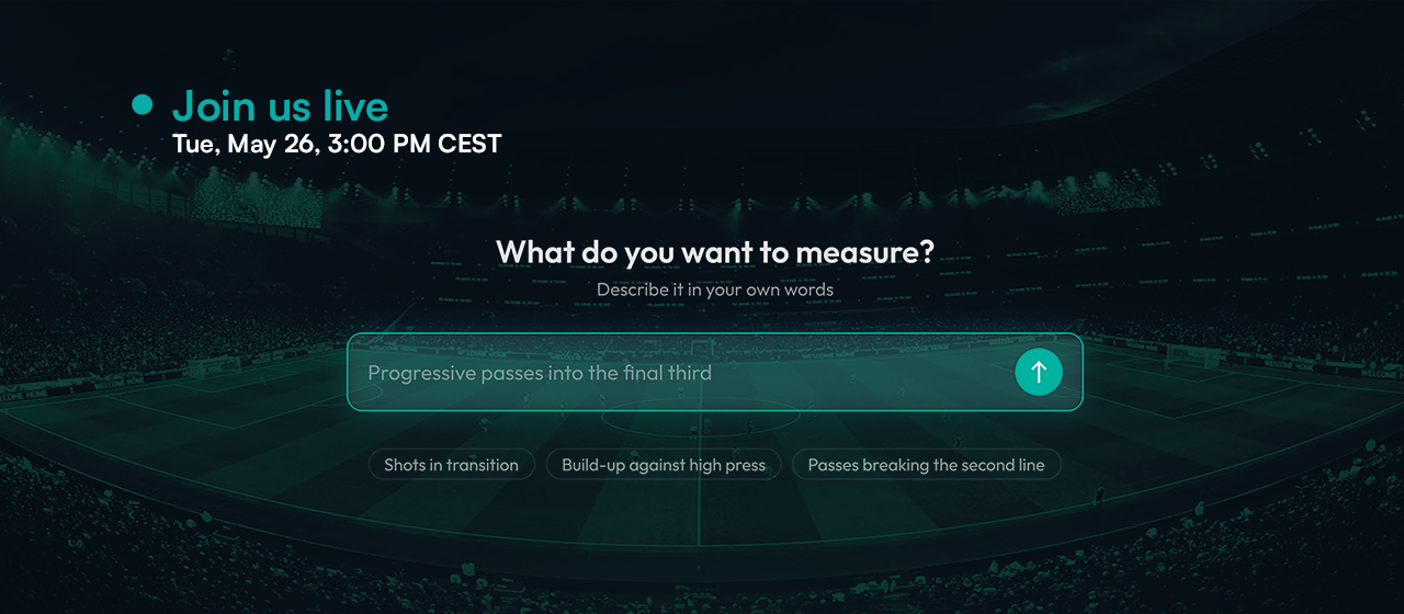 Stadium background with a new MyGamePlan AI Assistant chat box