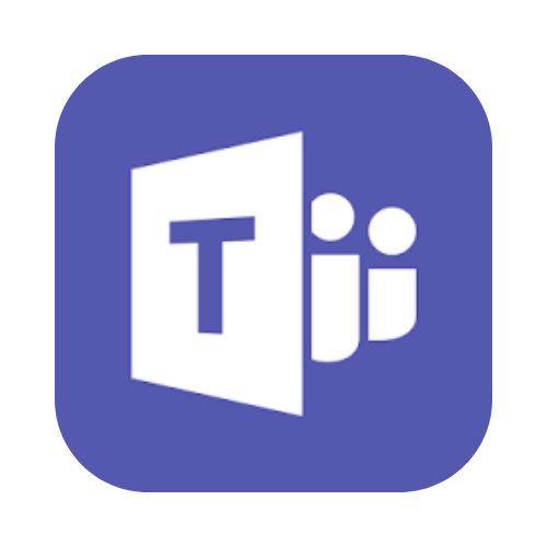 Microsoft teams icon representing video call integration.