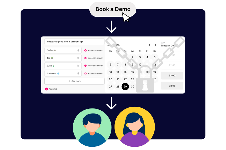 Warmcal scheduler with personalized design over royalty-free image