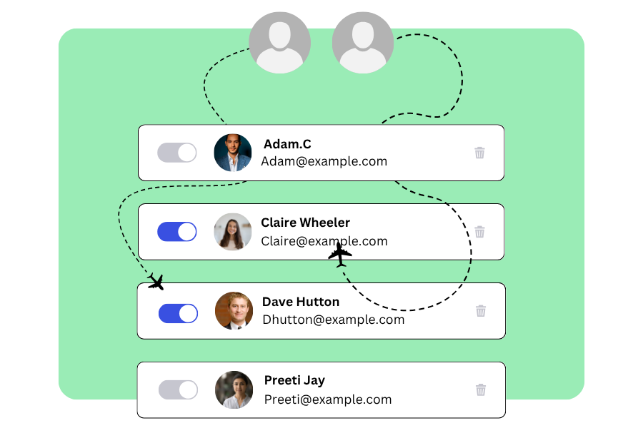 Fully customized Warmcal booking page with widgets like video, LinkedIn, PDF, and images
