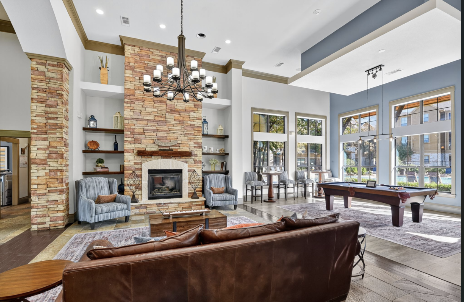 Clubhouse lobby