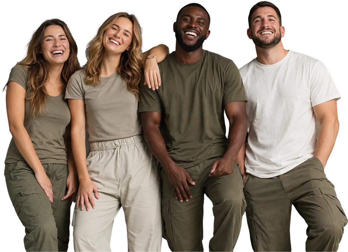 a group of people posing for a photo