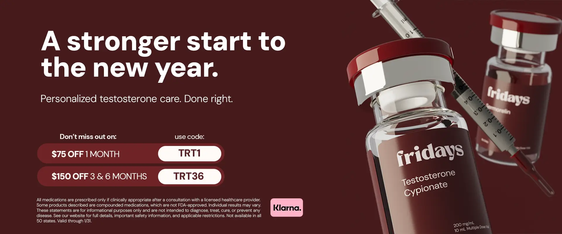 use TRT1 code for $75 OFF 1 month
use TRT36 code for $150 OFF 3&6 months