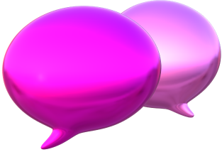 Pink Chat blobs