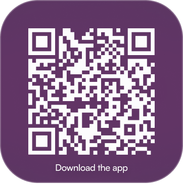 Moonshot QR code with "download app" cta