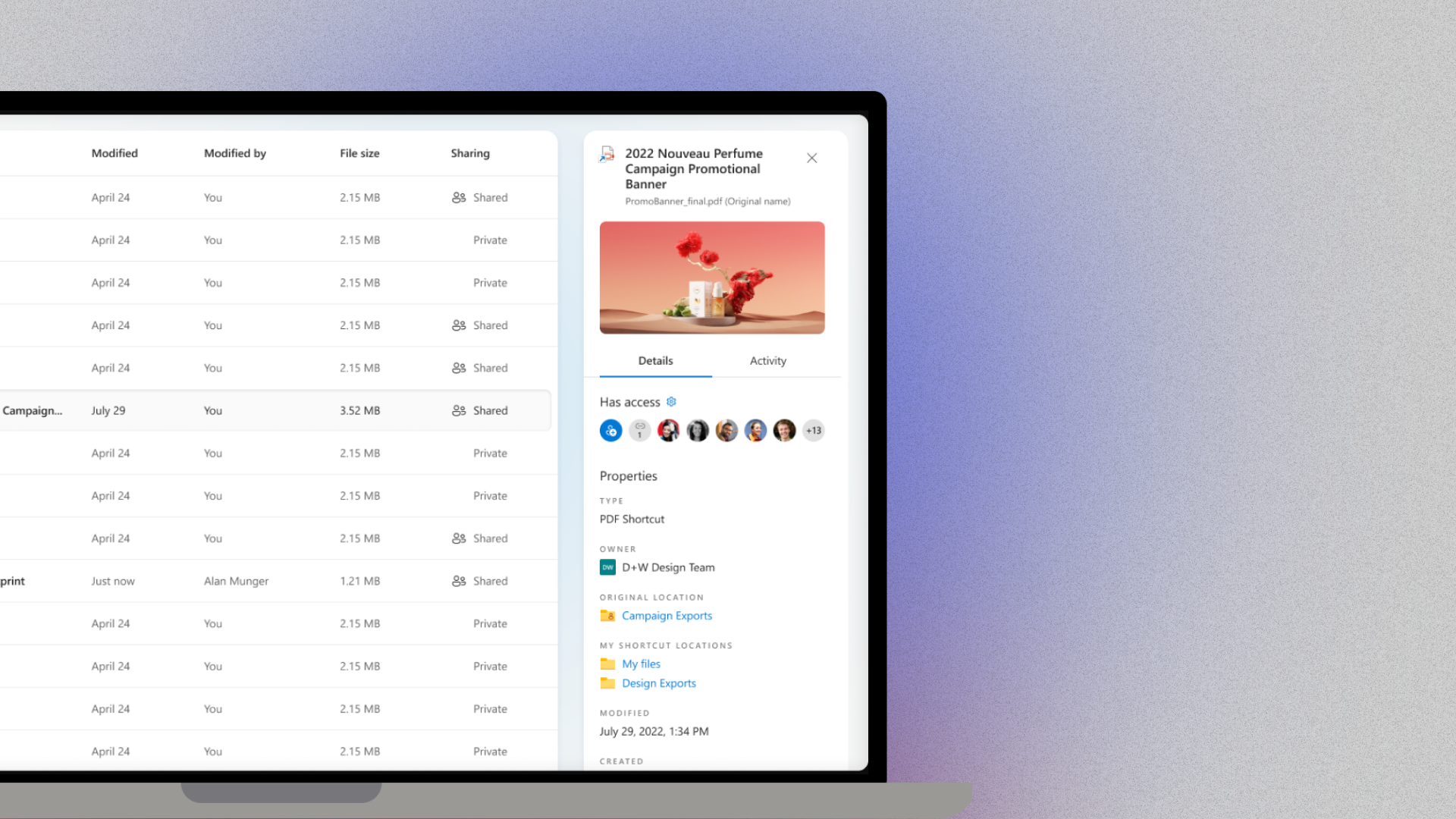 OneDrive Details Pane Redesign