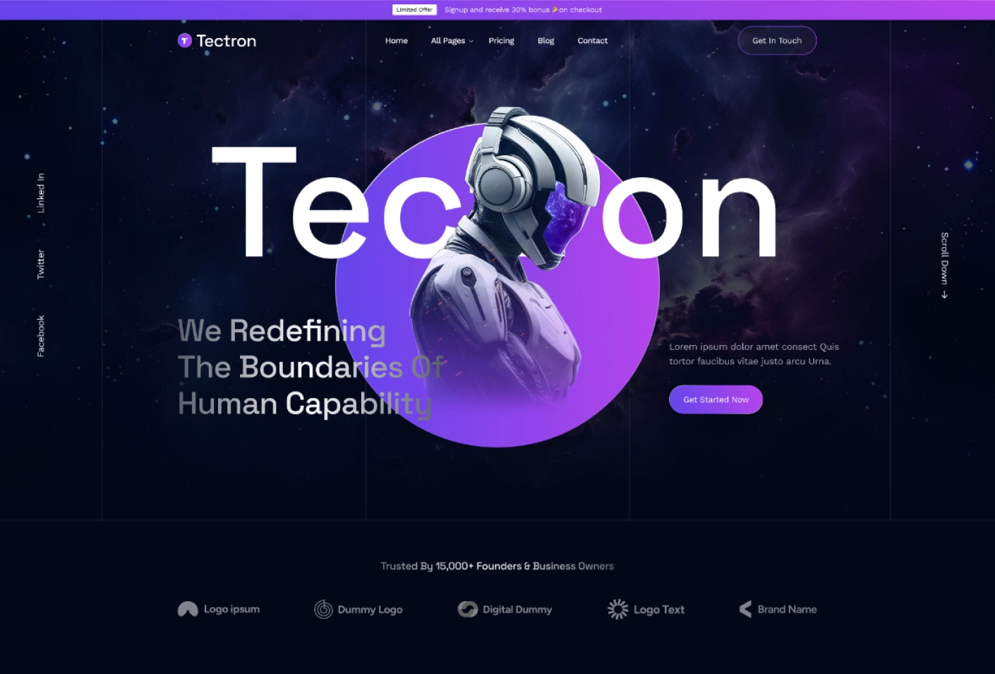 Tecteron Home Main
