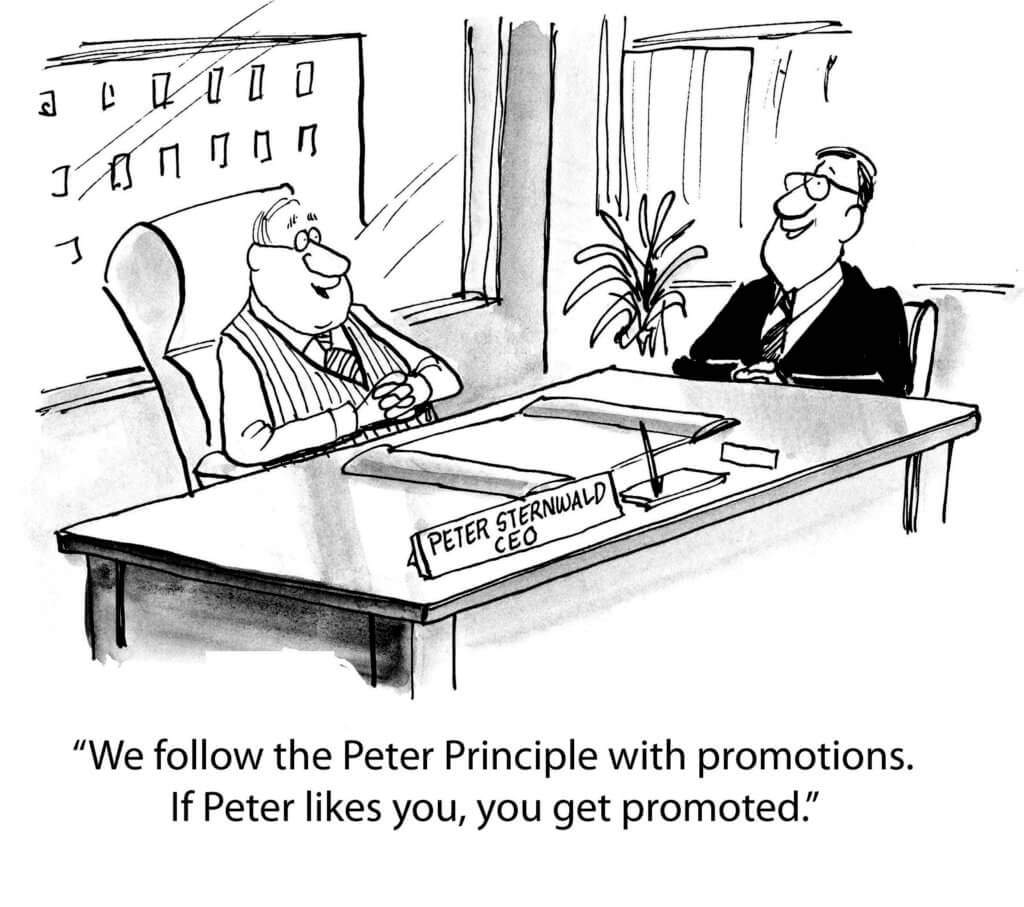 The Peter principle cartoon