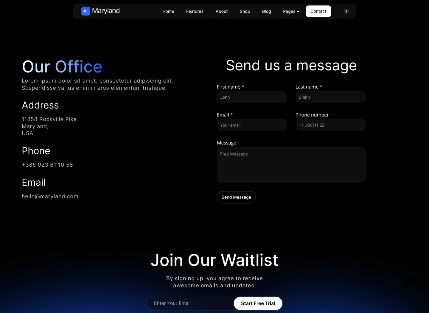 App Webflow Template -Maryland - Created by Wedoflow.com and Azwedo.com