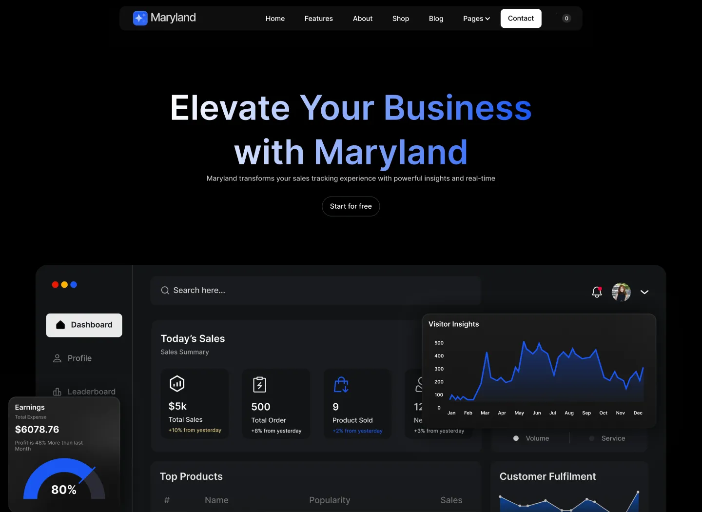 App Webflow Template -Maryland - Created by Wedoflow.com and Azwedo.com