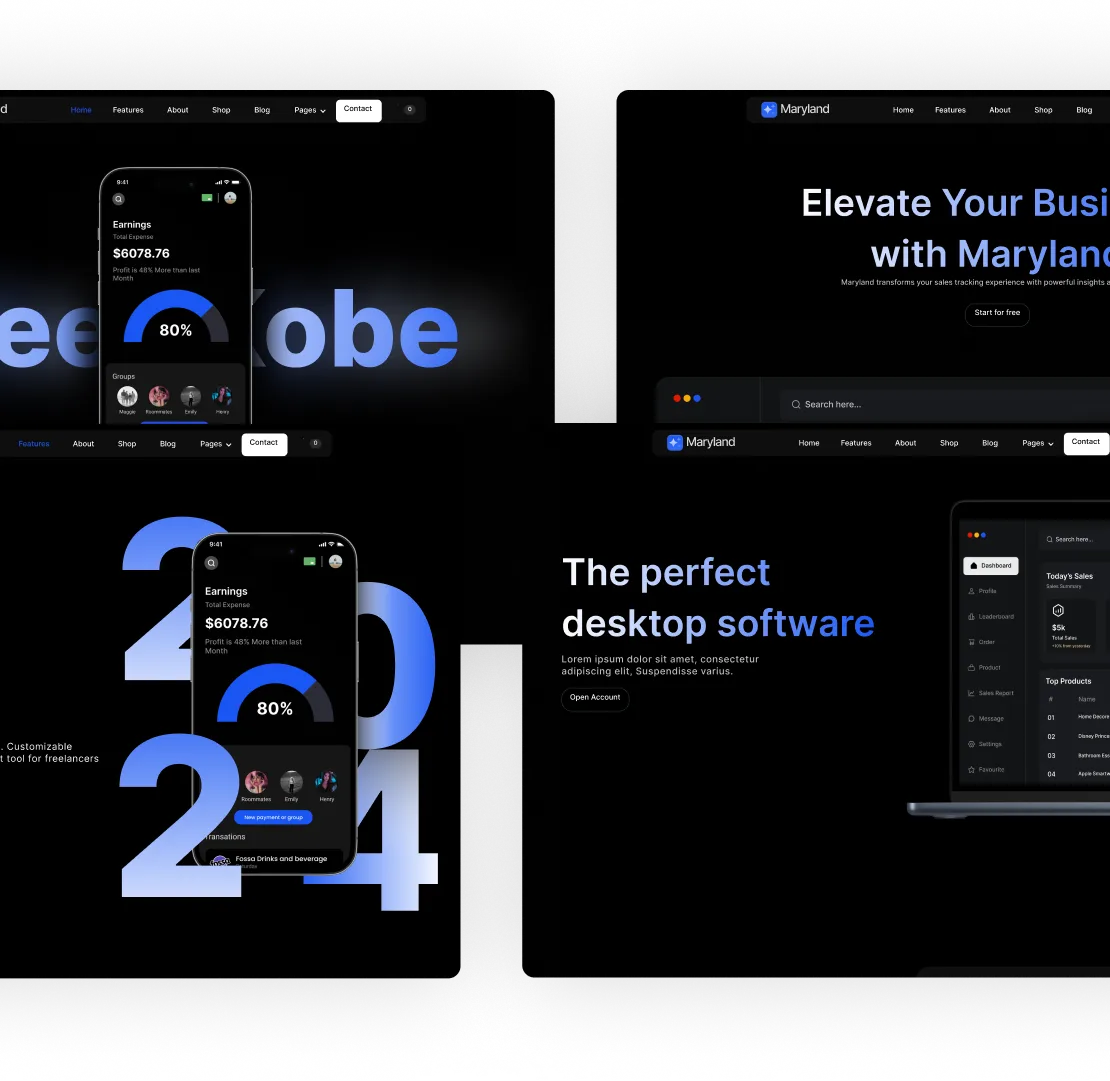 App Webflow Template -Maryland - Created by Wedoflow.com and Azwedo.com