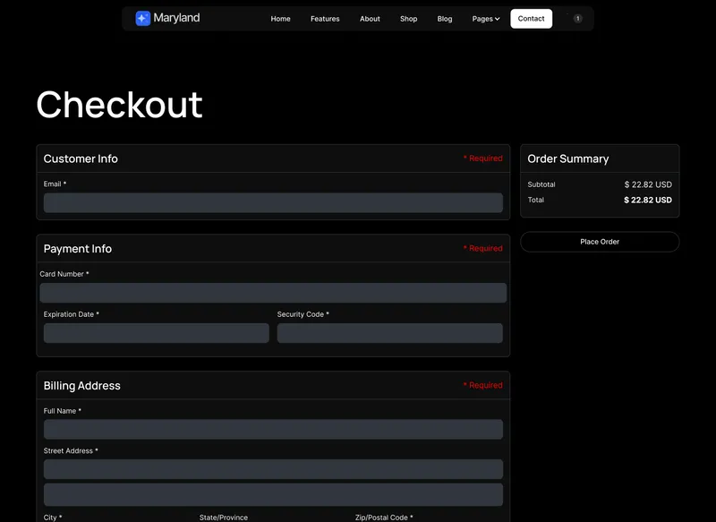App Webflow Template -Maryland - Created by Wedoflow.com and Azwedo.com