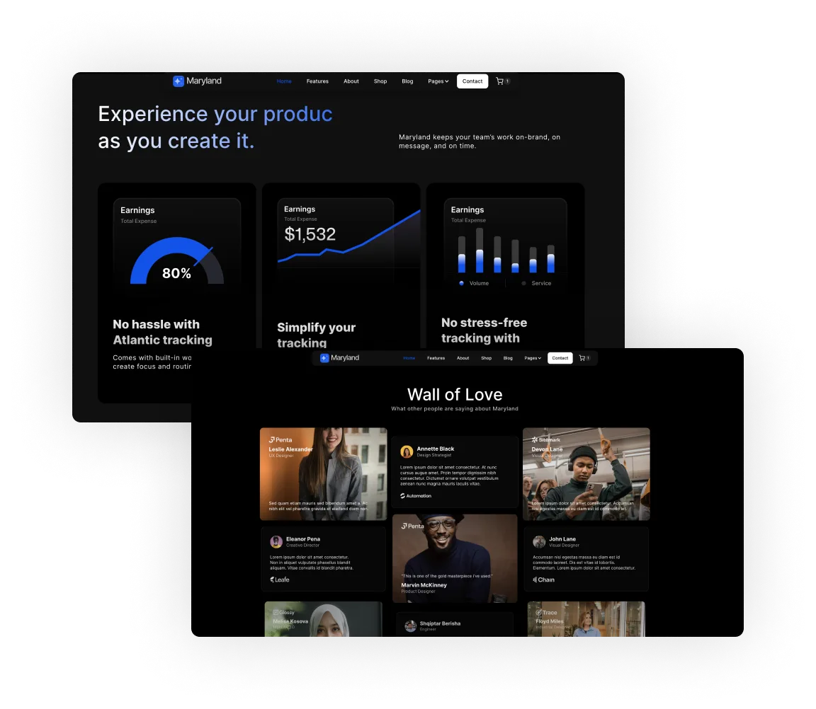 App Webflow Template -Maryland - Created by Wedoflow.com and Azwedo.com