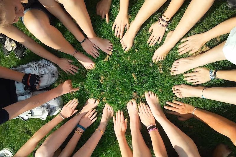 Team - hands together