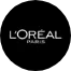 L'Oréal Paris logo on a black background.