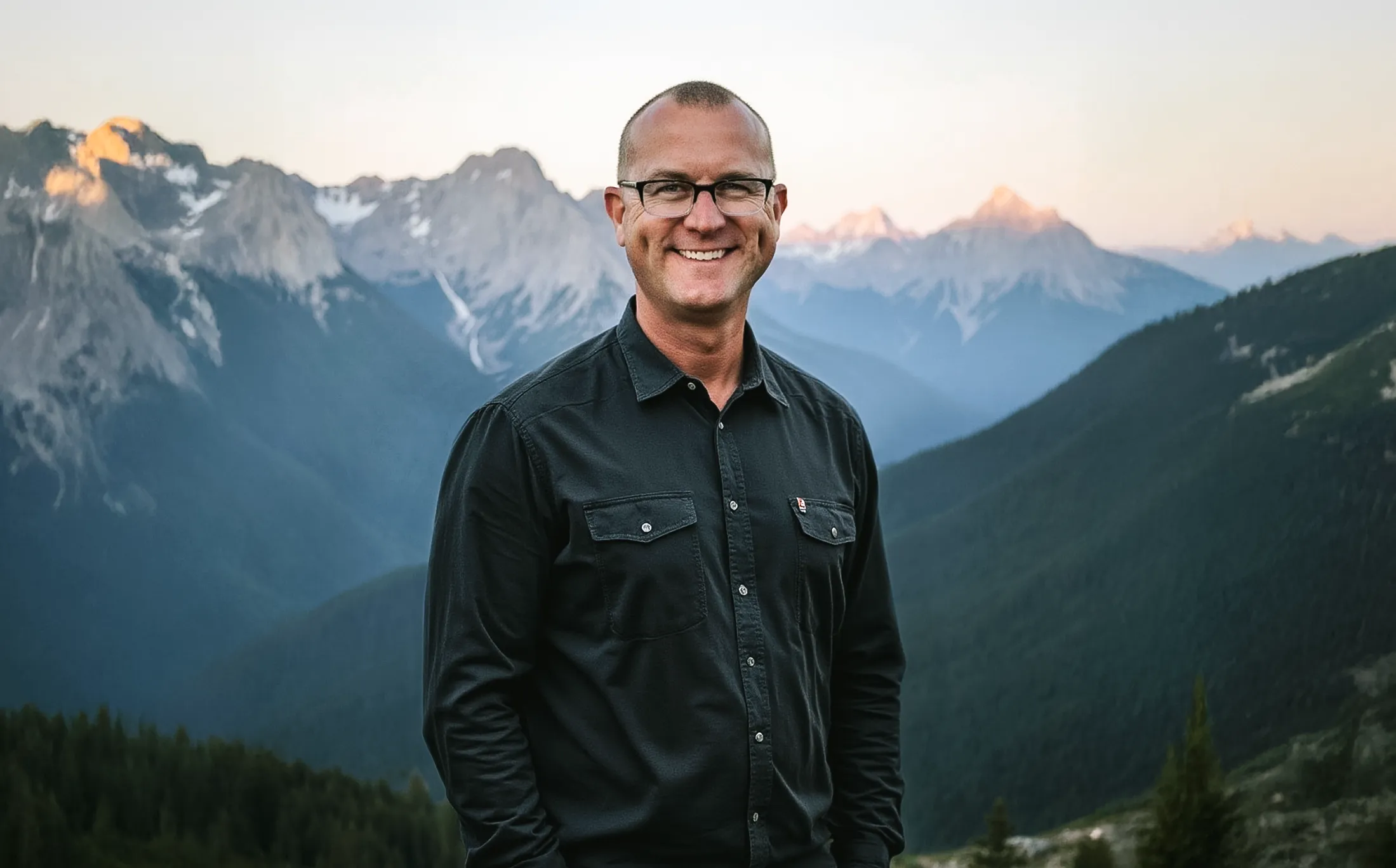 Jeff Graham portrait photo in the mountains
