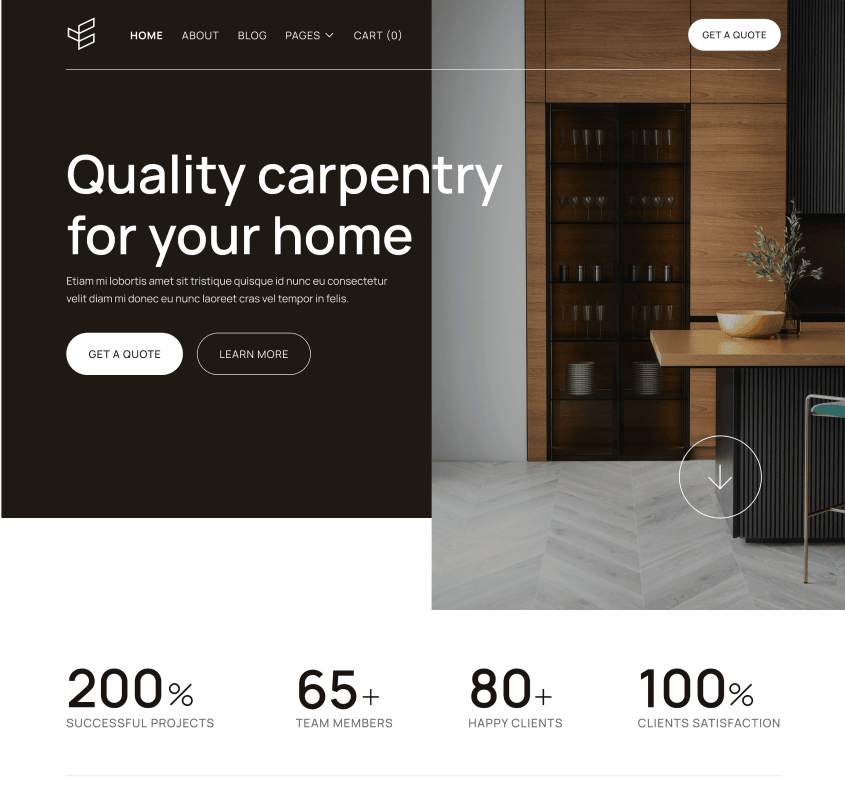 Home Page - Carpenters X Webflow Template