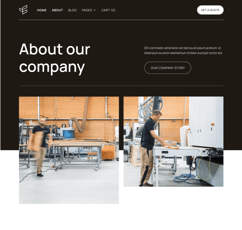About Page - Carpenters X Webflow Template
