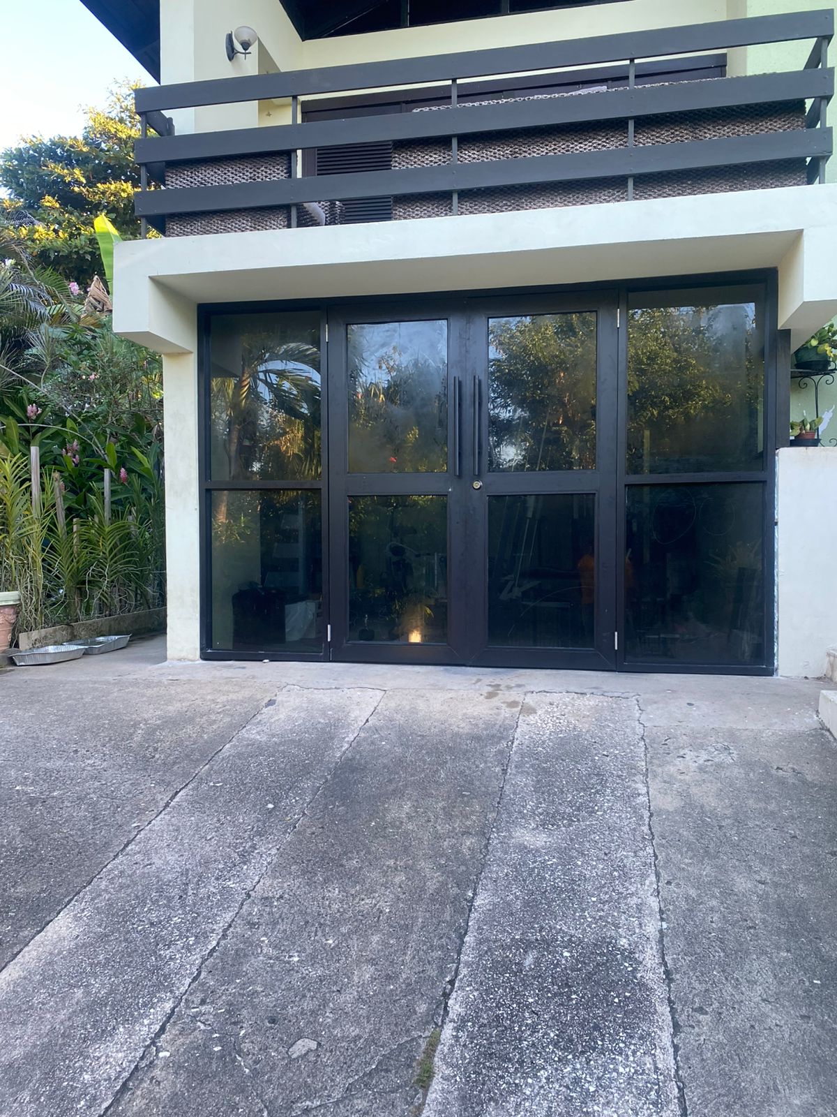 Aluminum Black Finish Door