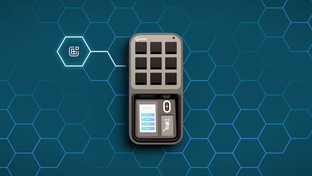 An abstract image meant to convey how the Keycafe SmartBox integrates with third-party software.