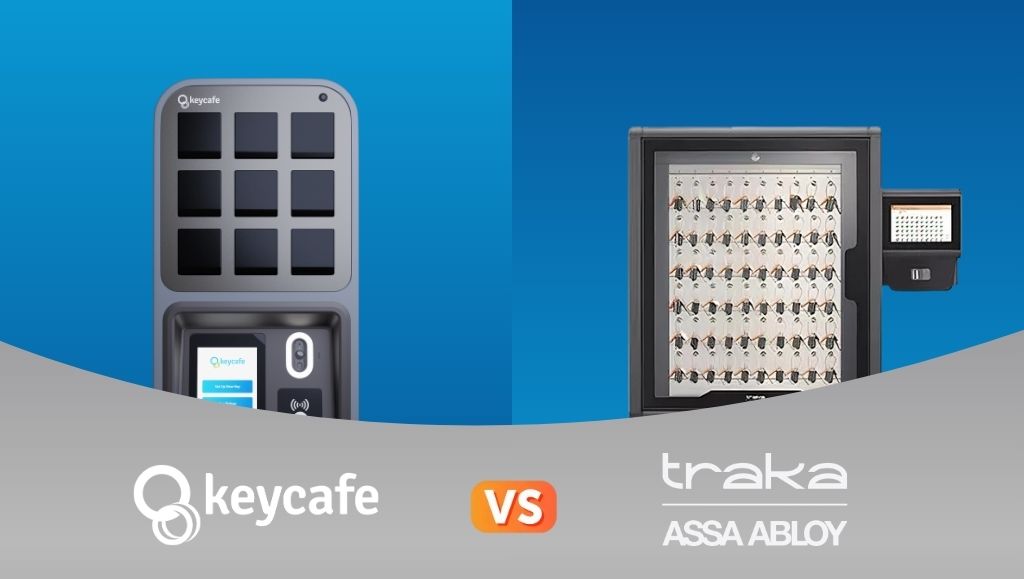 Keycafe MS5 Smartbox and Traka Touch Pro S side by side
