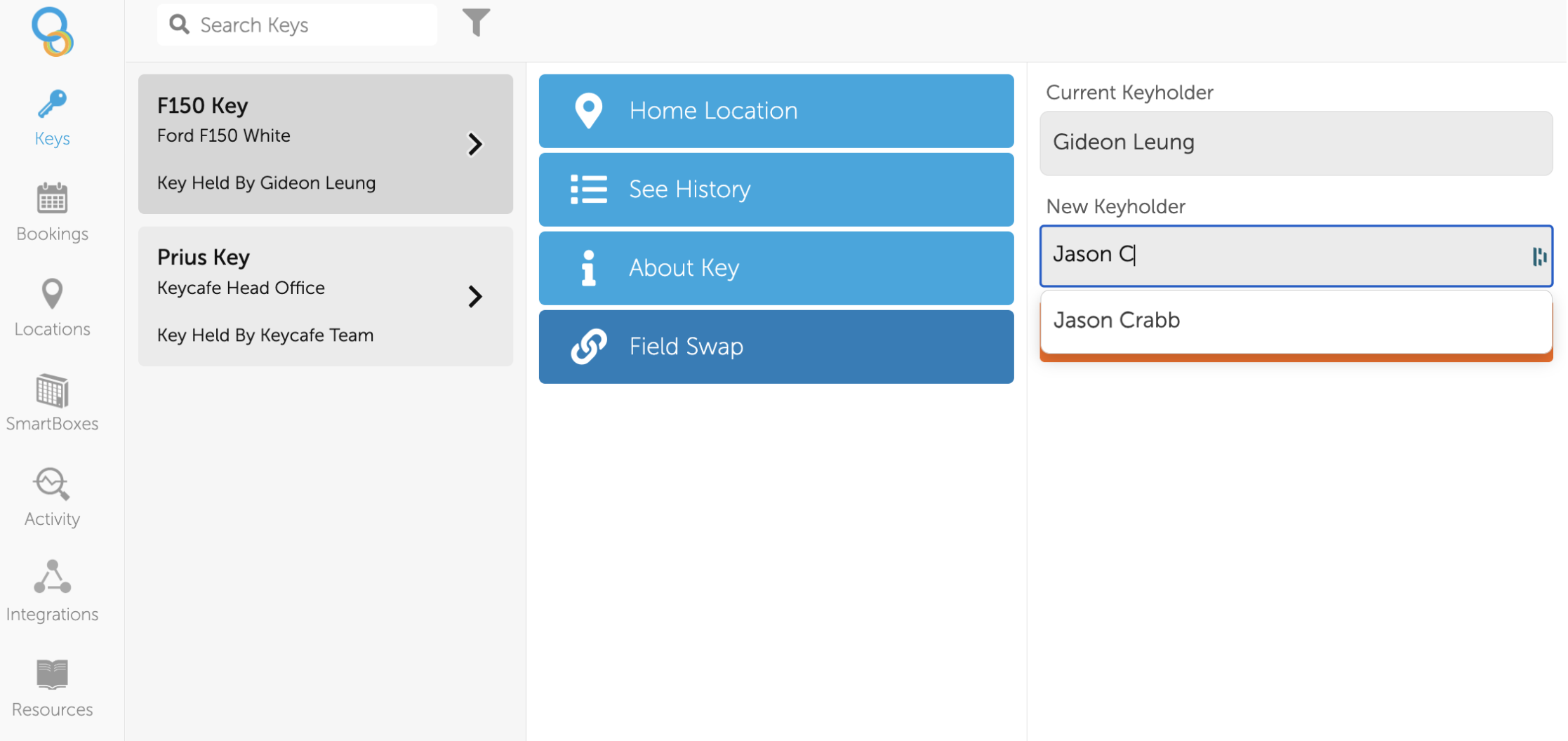 Field Swaps Feature in Desktop
