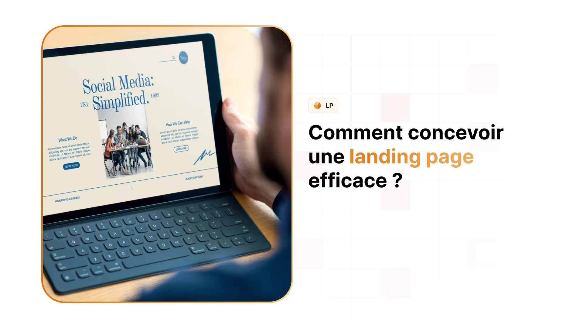 Cover landing page