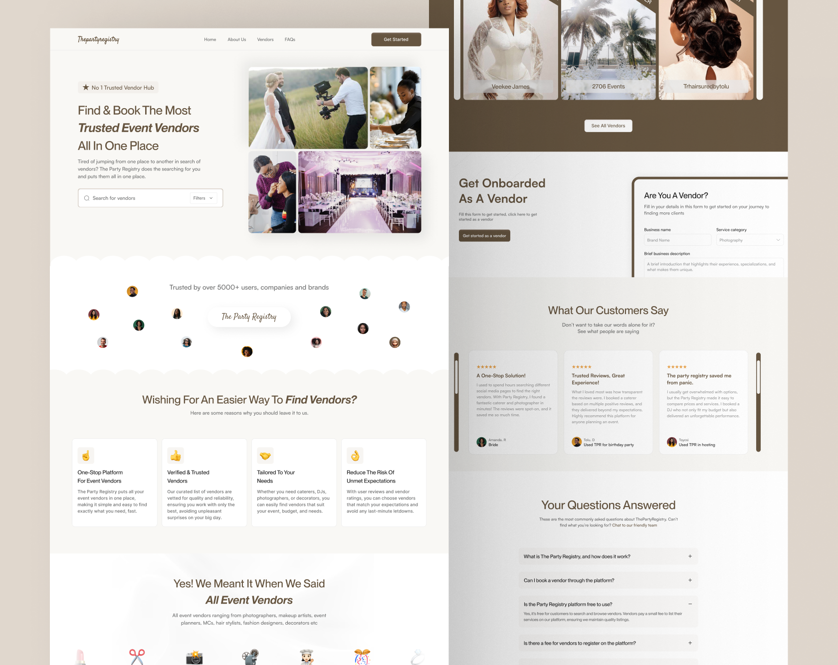 landing page