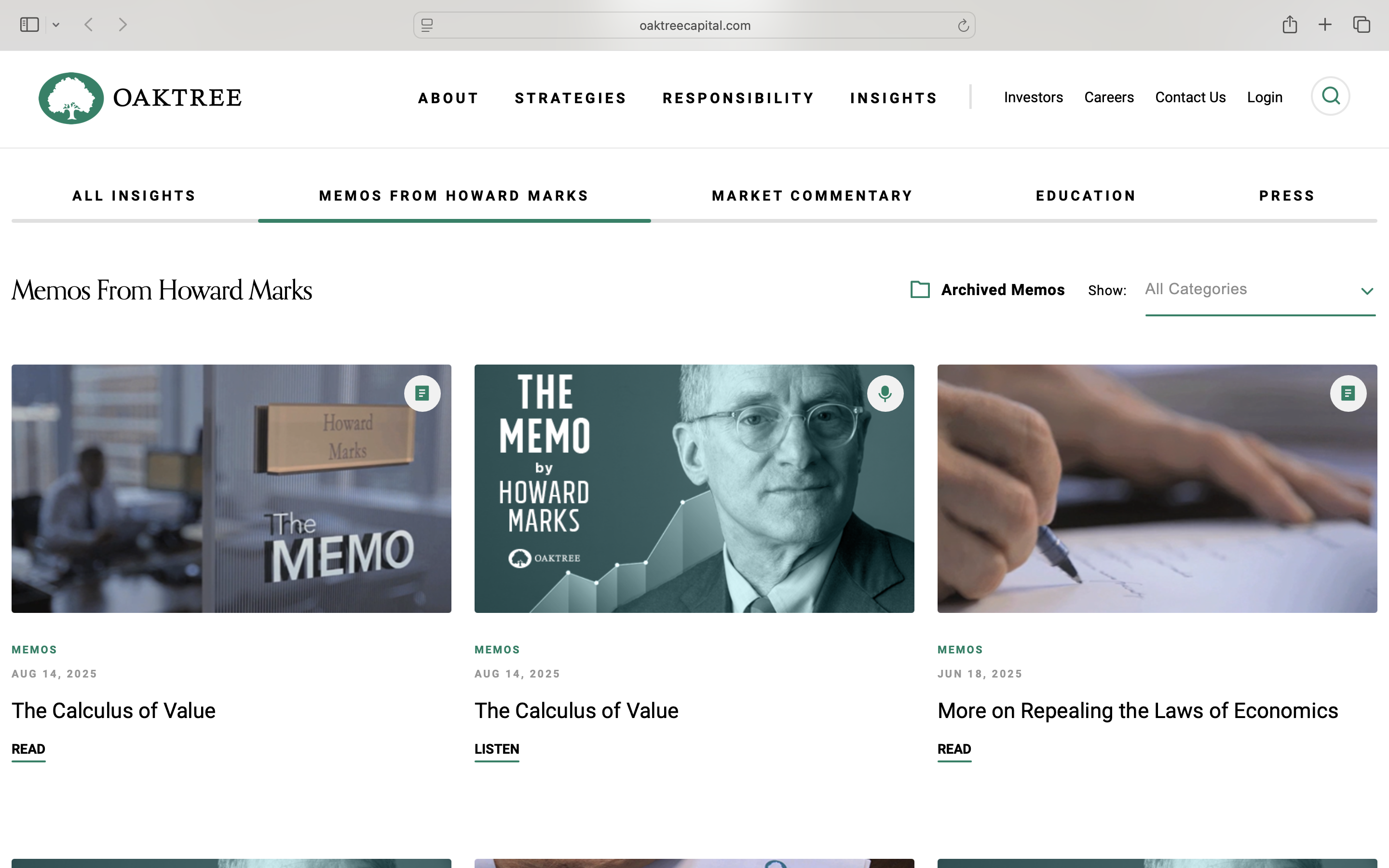 OakTree Capital - Insights