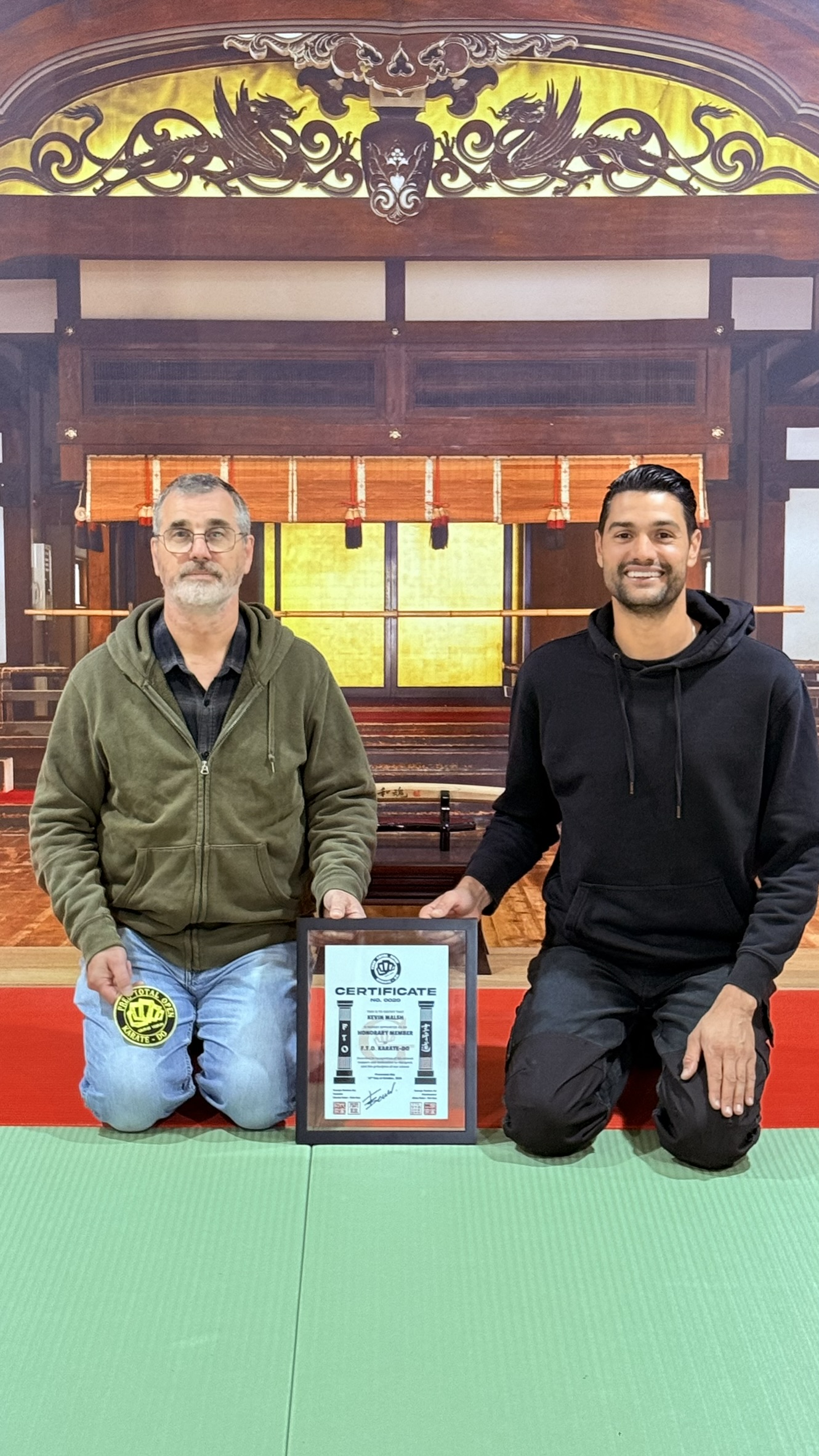 F.T.O. KARATE-DO Honorary Membership Presentation Prof. Dr. Kevin Walsh DNBK