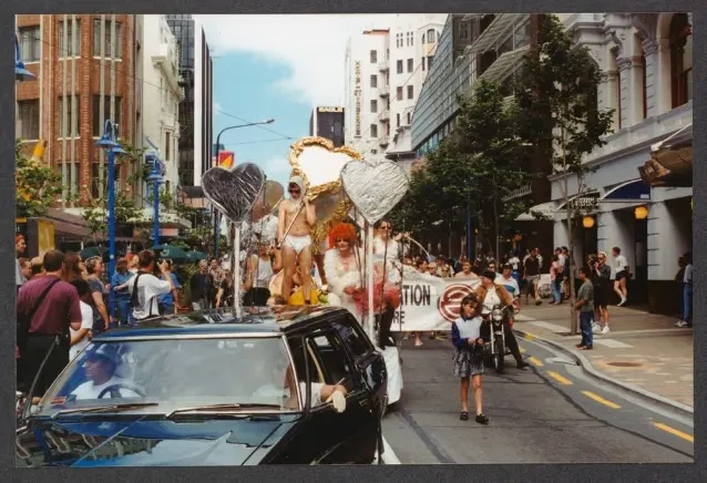 Marchers at the Devotion Festival Parade, 1995