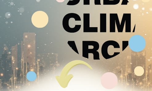 Kerstgroet van Urban Climate Architects met een warme, groene sfeer, samen bouwen aan een duurzame toekomst