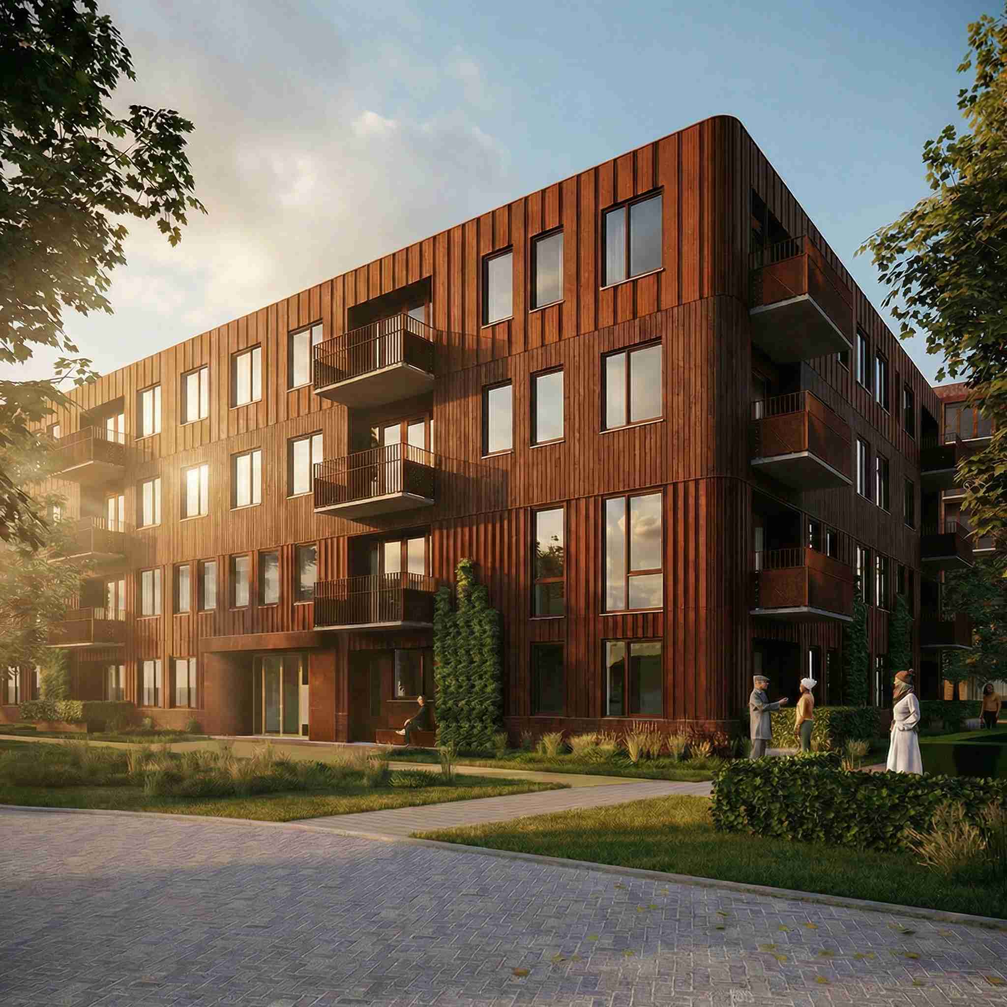 Nieuw Boekhorst Voorhout – duurzame appartementen in CLT bouw Nederland met houtbouw architectuur en groene woonomgeving