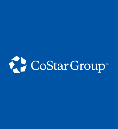 CoStar Group logo on a blue background.