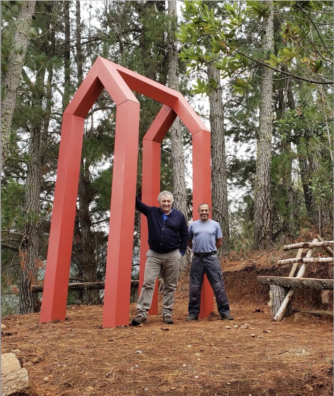 Arte, arquitectura, paisaje y naturaleza: el proyecto de George Anastassiou y Cecilia Rojas en colaboración con Carlos González en el lago Collico