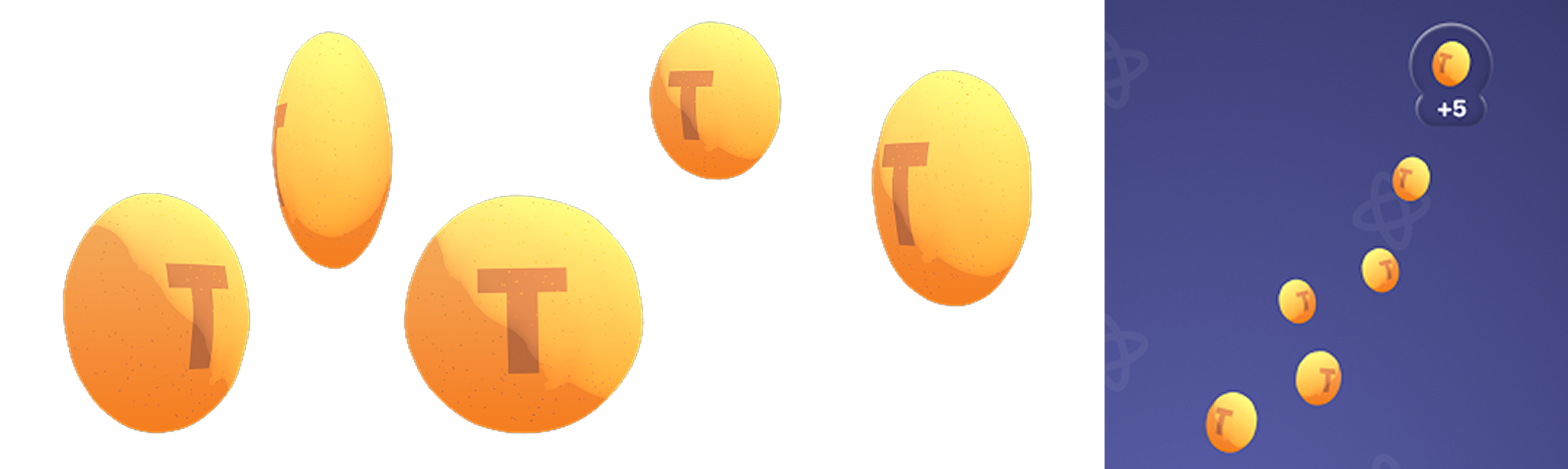 Token animation assets