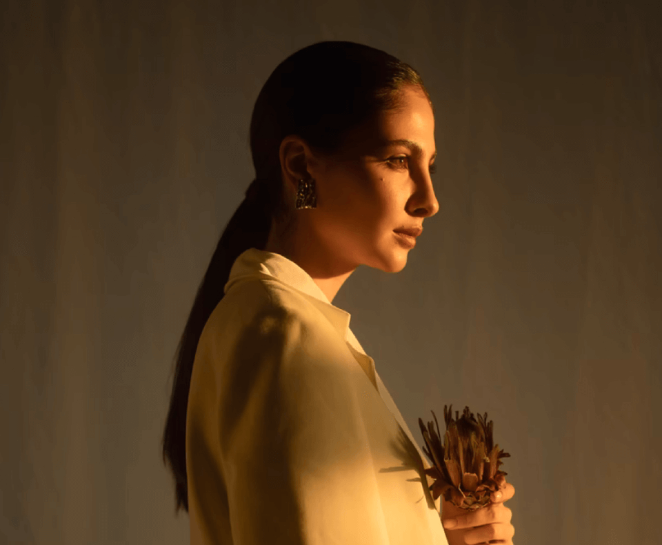 Our lady model in a sunlight