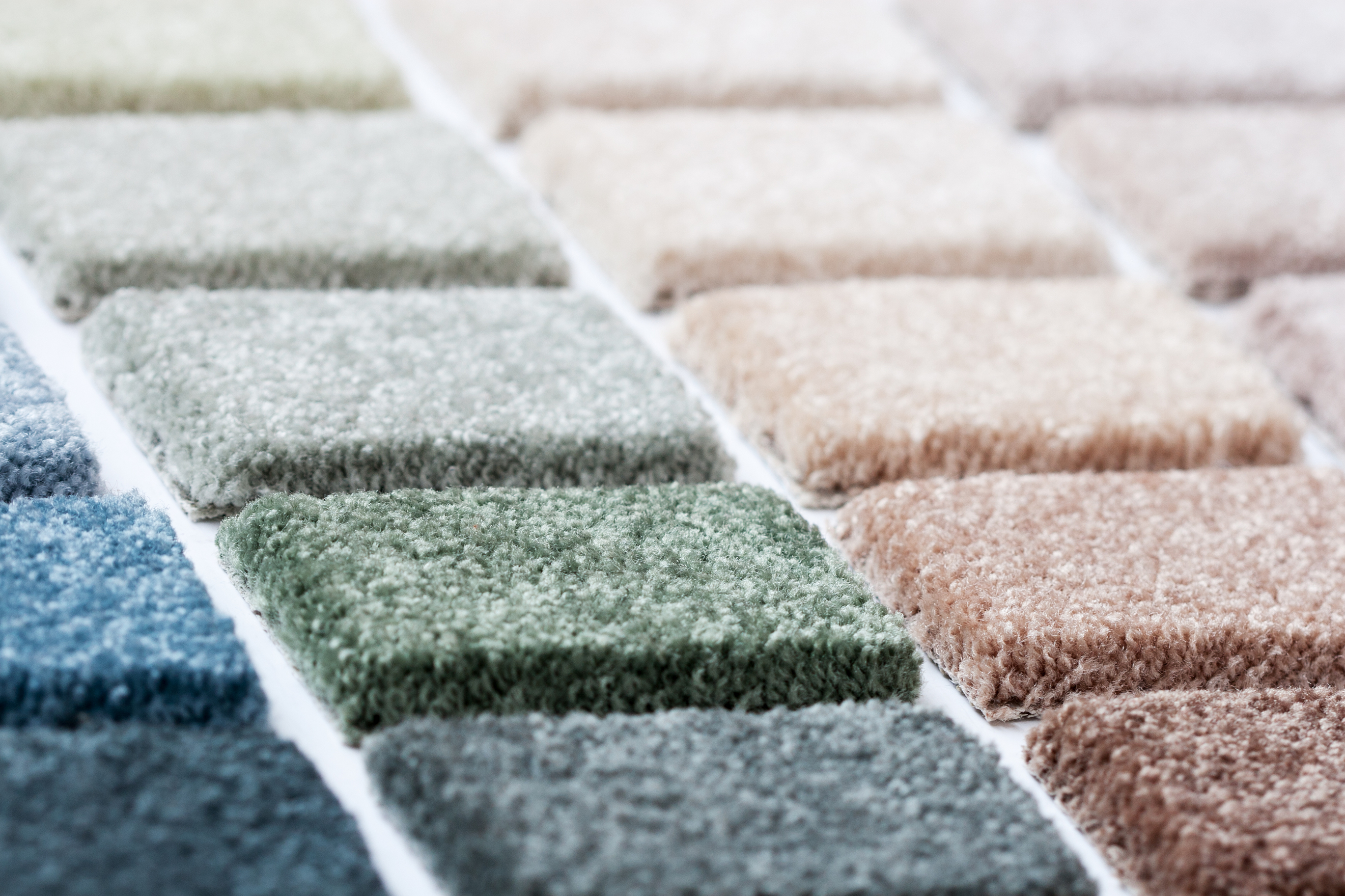 Carpet flooring samples