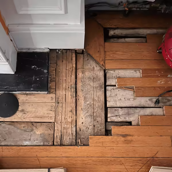 Floor repair by Wills Flooring