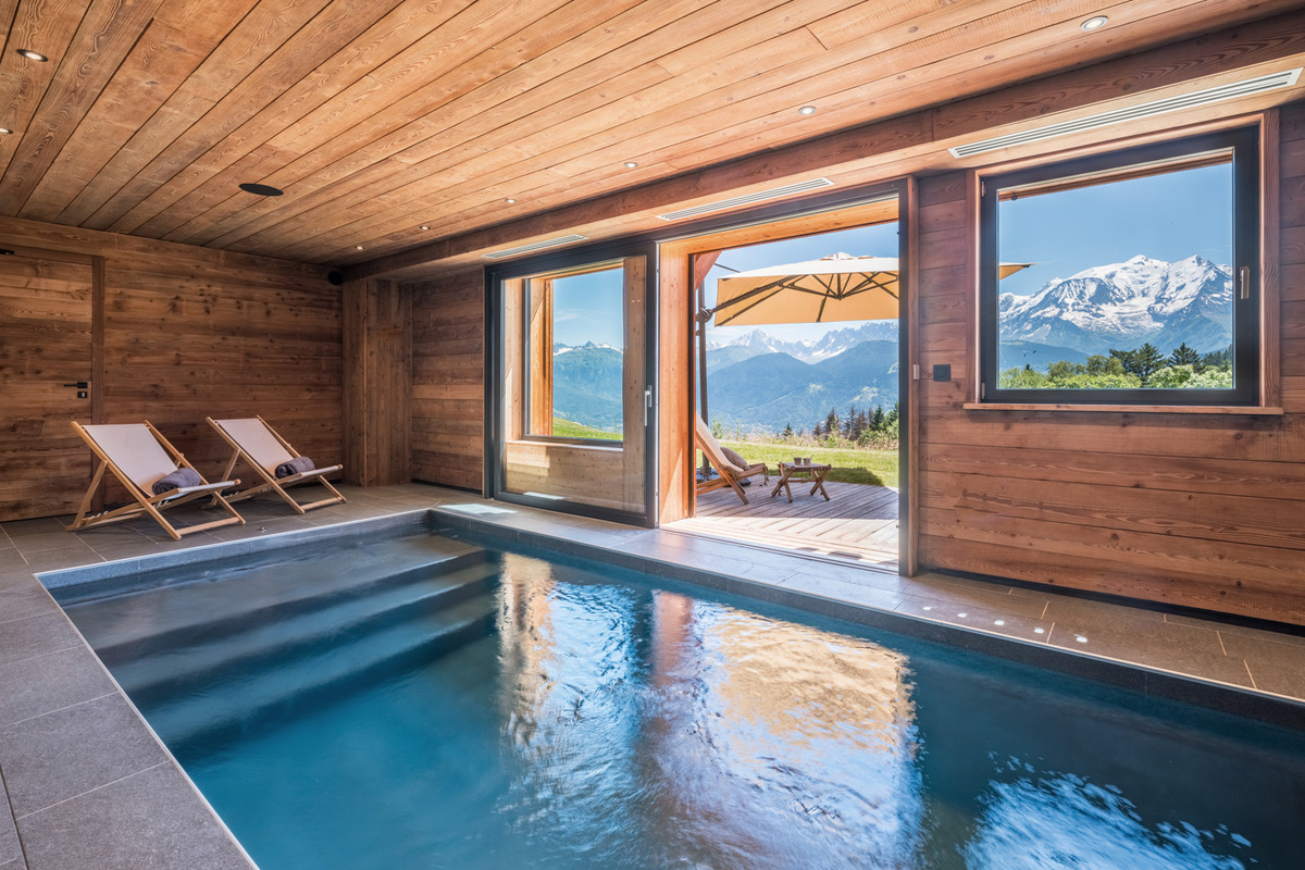Chalet with pool