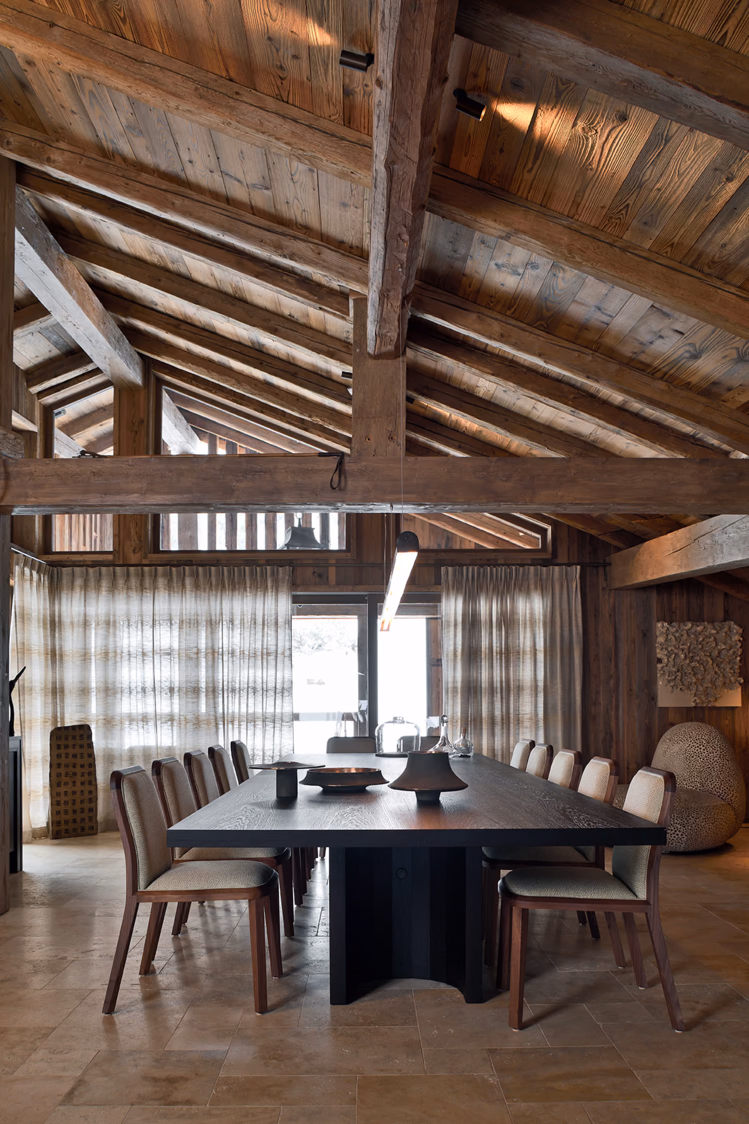Ferme alpine traditionnelle au confort haut de gamme, Megève